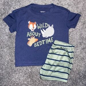 Carter's Navy 'Wild About Bedtime' Animal Pajama Set
